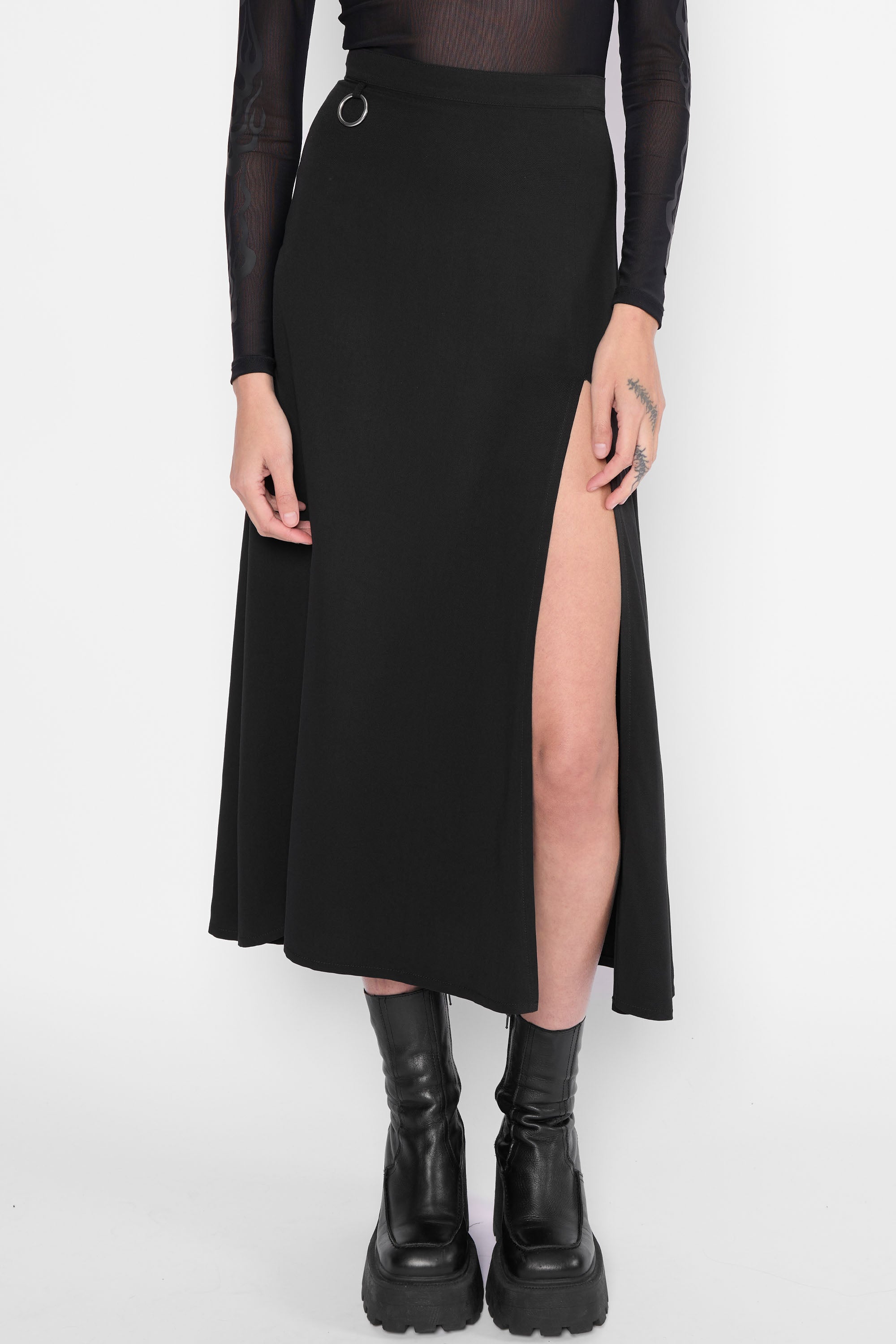 Mary Wyatt Sofia O Ring Split Skirt