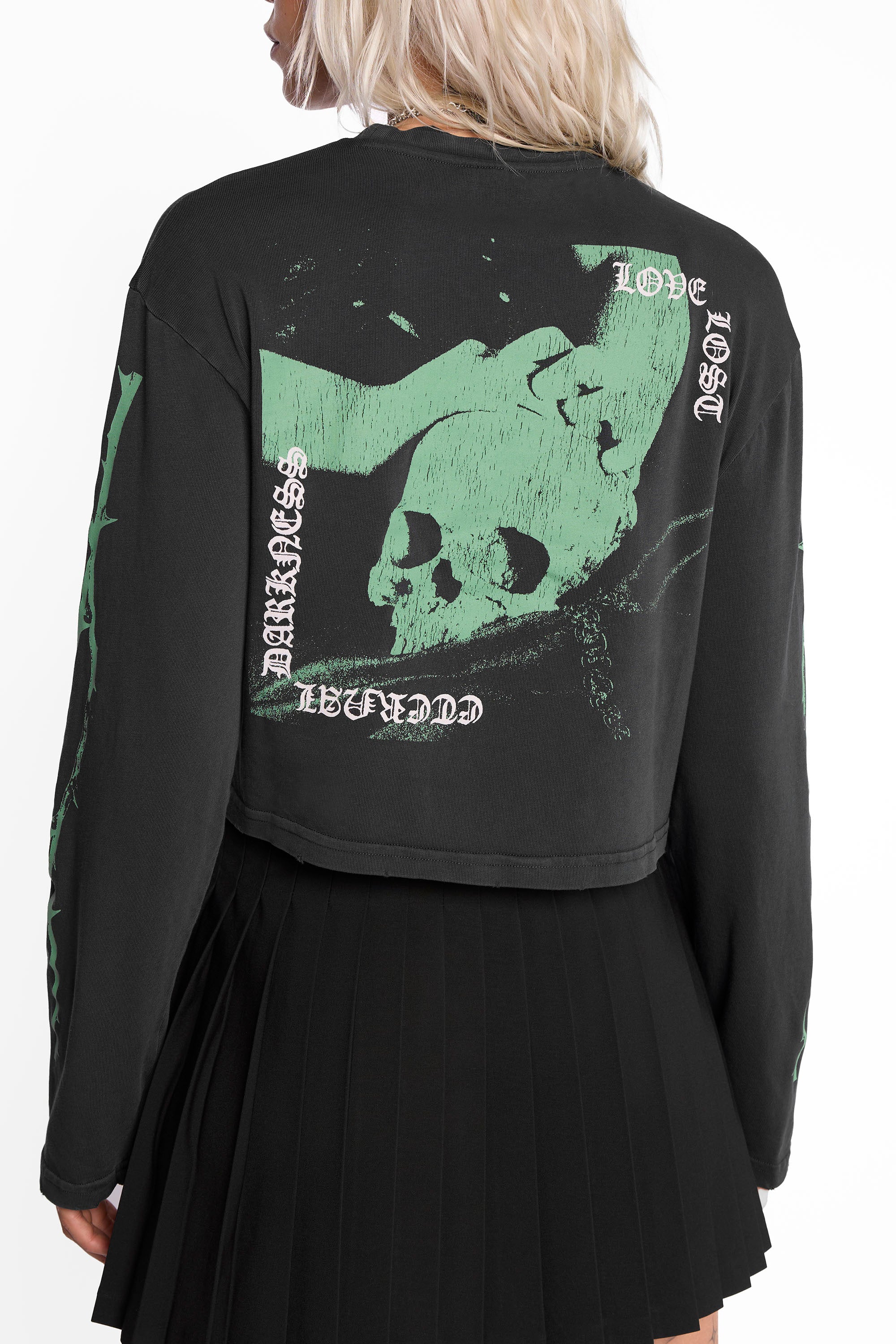 Druidess Cropped Long Sleeve Tee