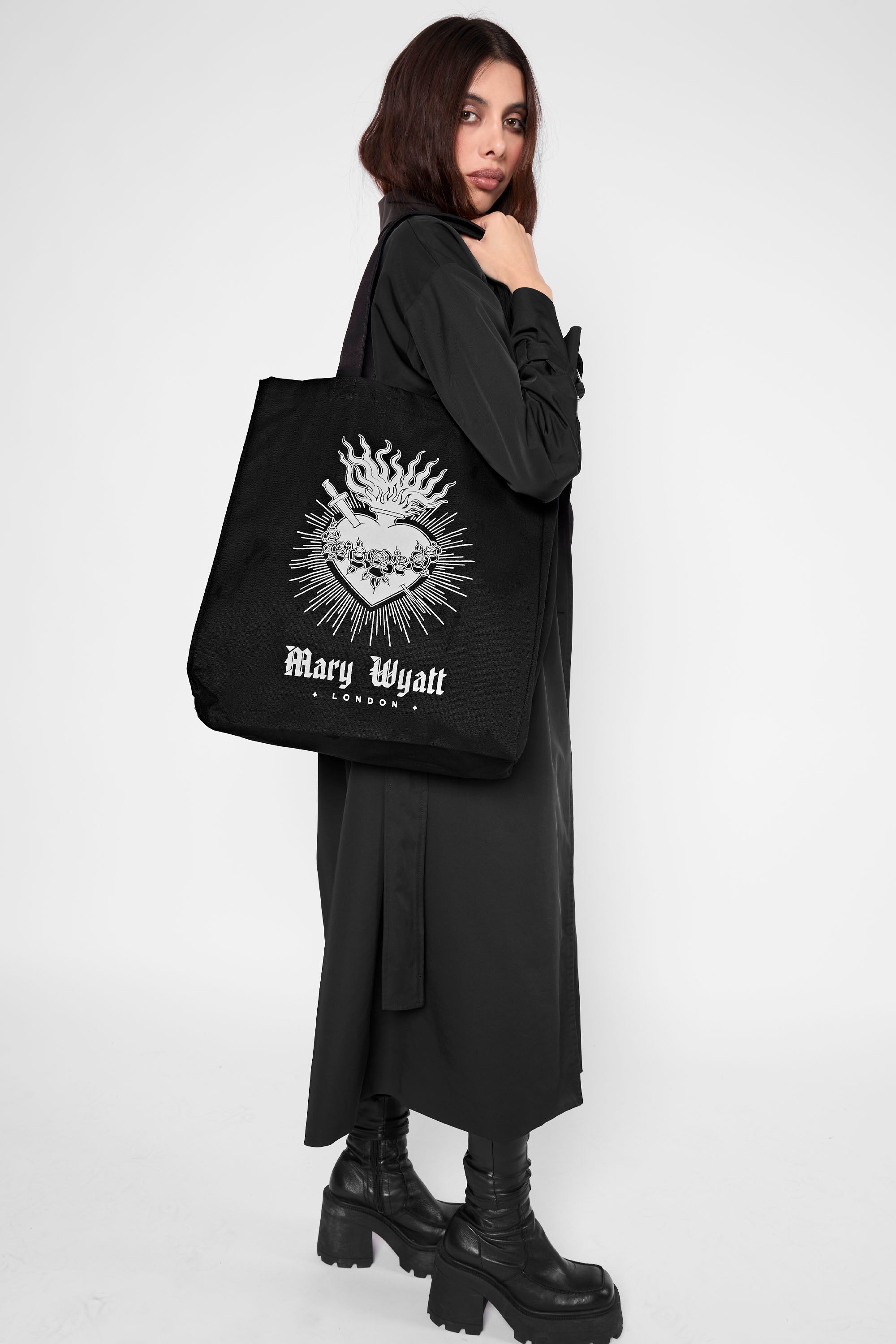 Sacred Heart Canvas Tote Bag