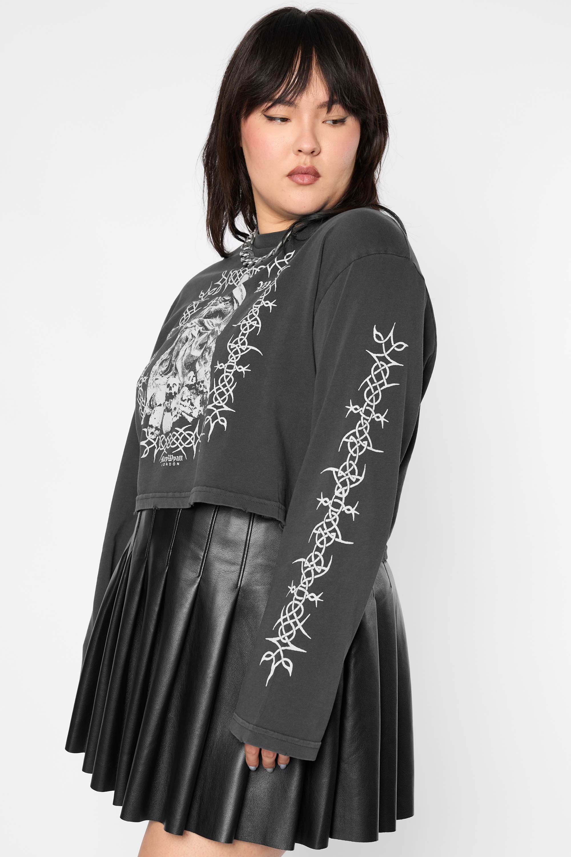 Sanctum Cropped Long Sleeve Tee