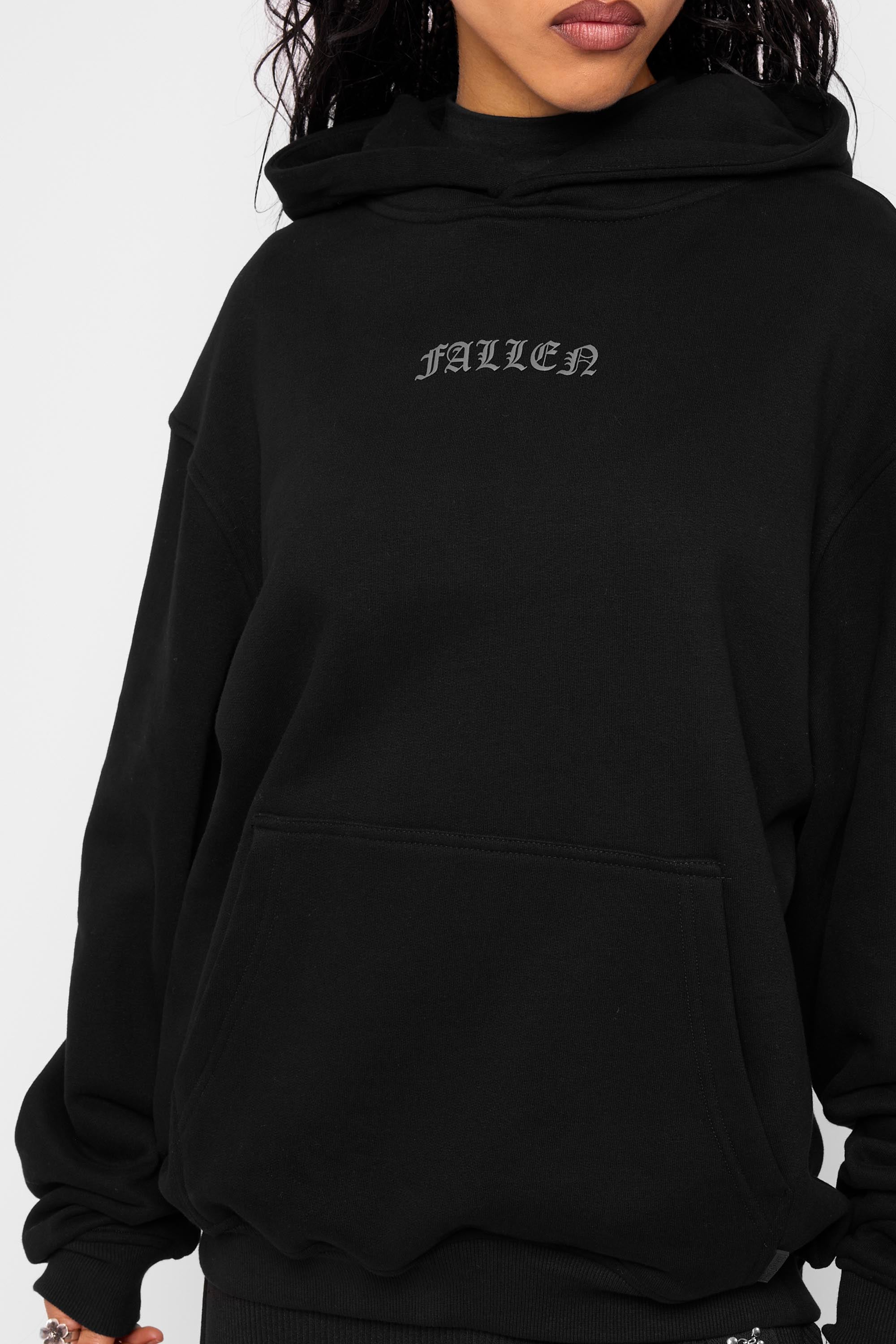 Fallen Oversized Pullover Hoodie