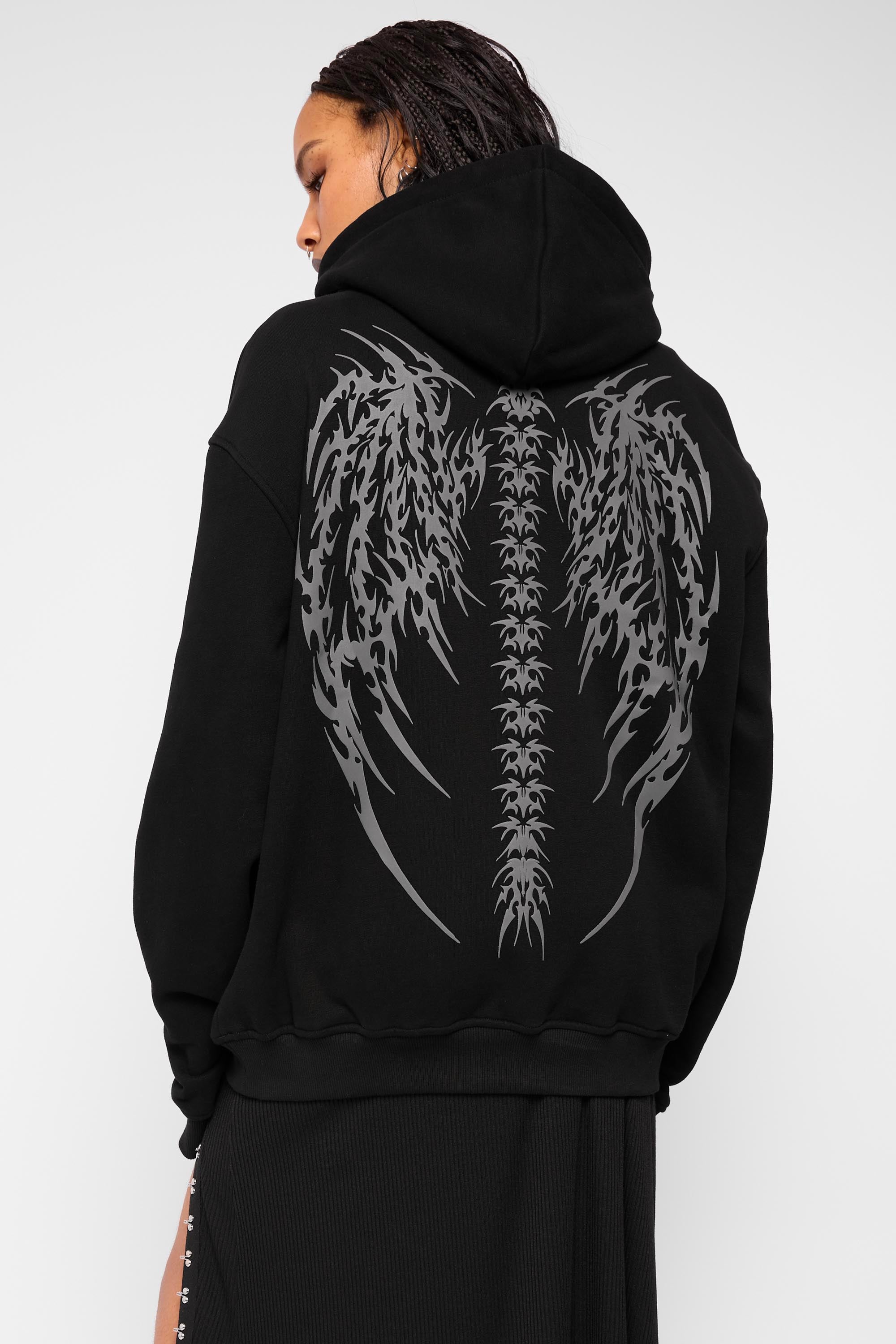 Fallen Oversized Pullover Hoodie