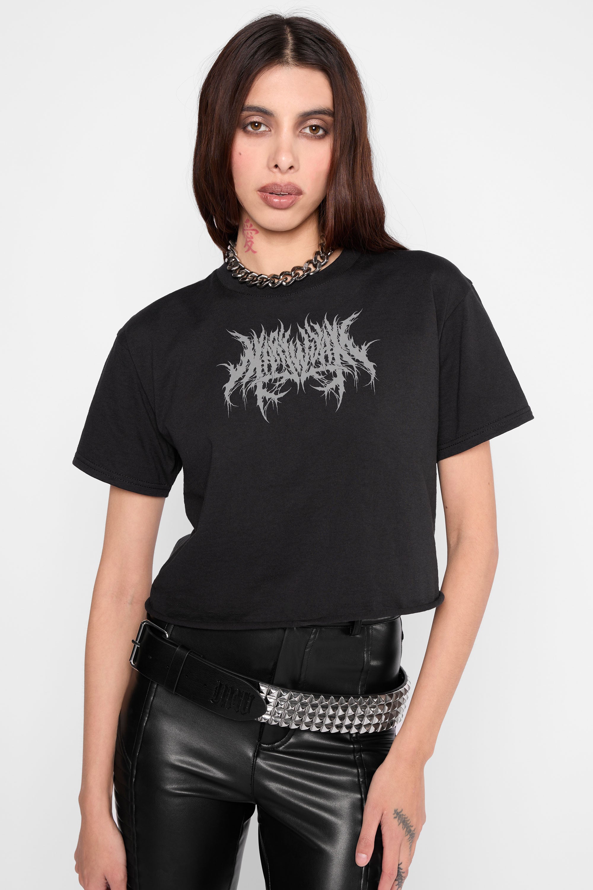 Requiem Cropped Cut-Off Tee