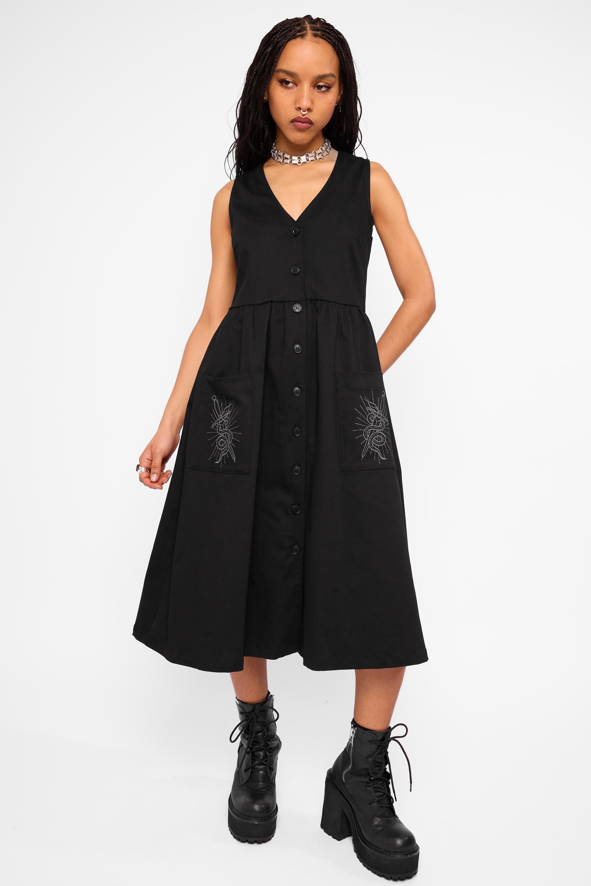 Tilda Smock Midi Dress